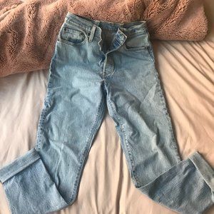 Levis High-Rise 501 Stretch Jeans - W29 L32 (Tailored)